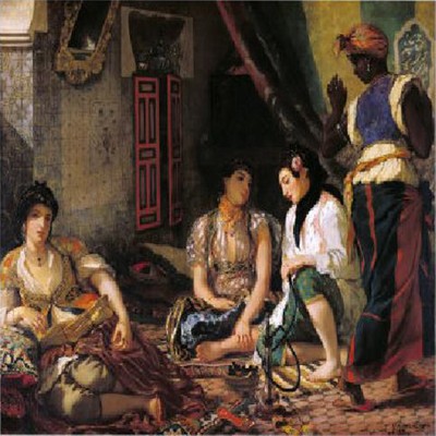 Mujeres argelinas en su casa, 1834