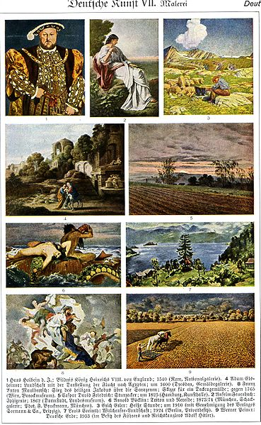 Lámina 1936 arte alemán
