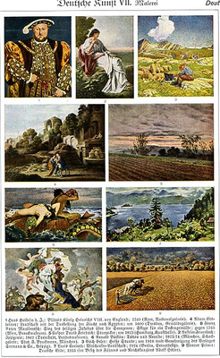 Lámina 1936 arte alemán